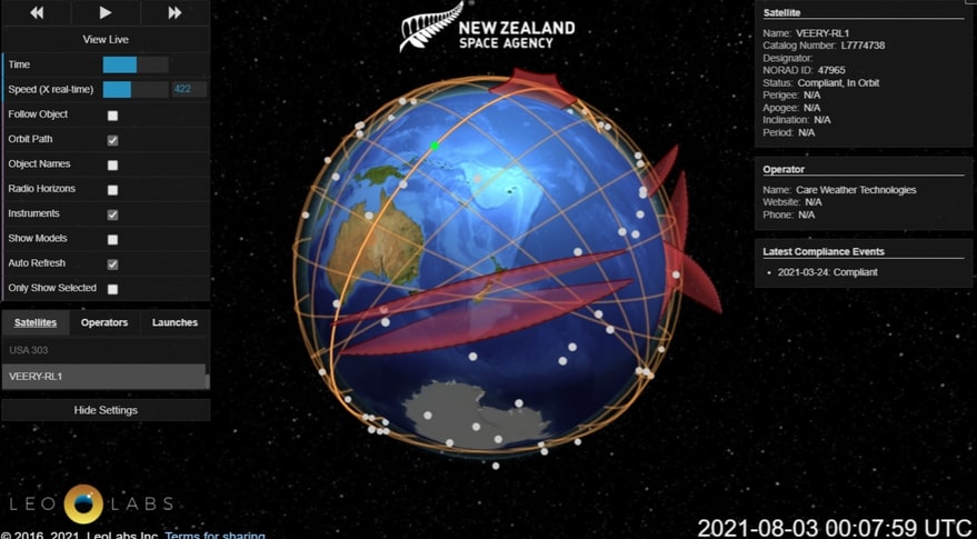 La Nuova Zelanda e LeoLabs firmano un accordo pluriennale per la piattaforma Space Regulatory